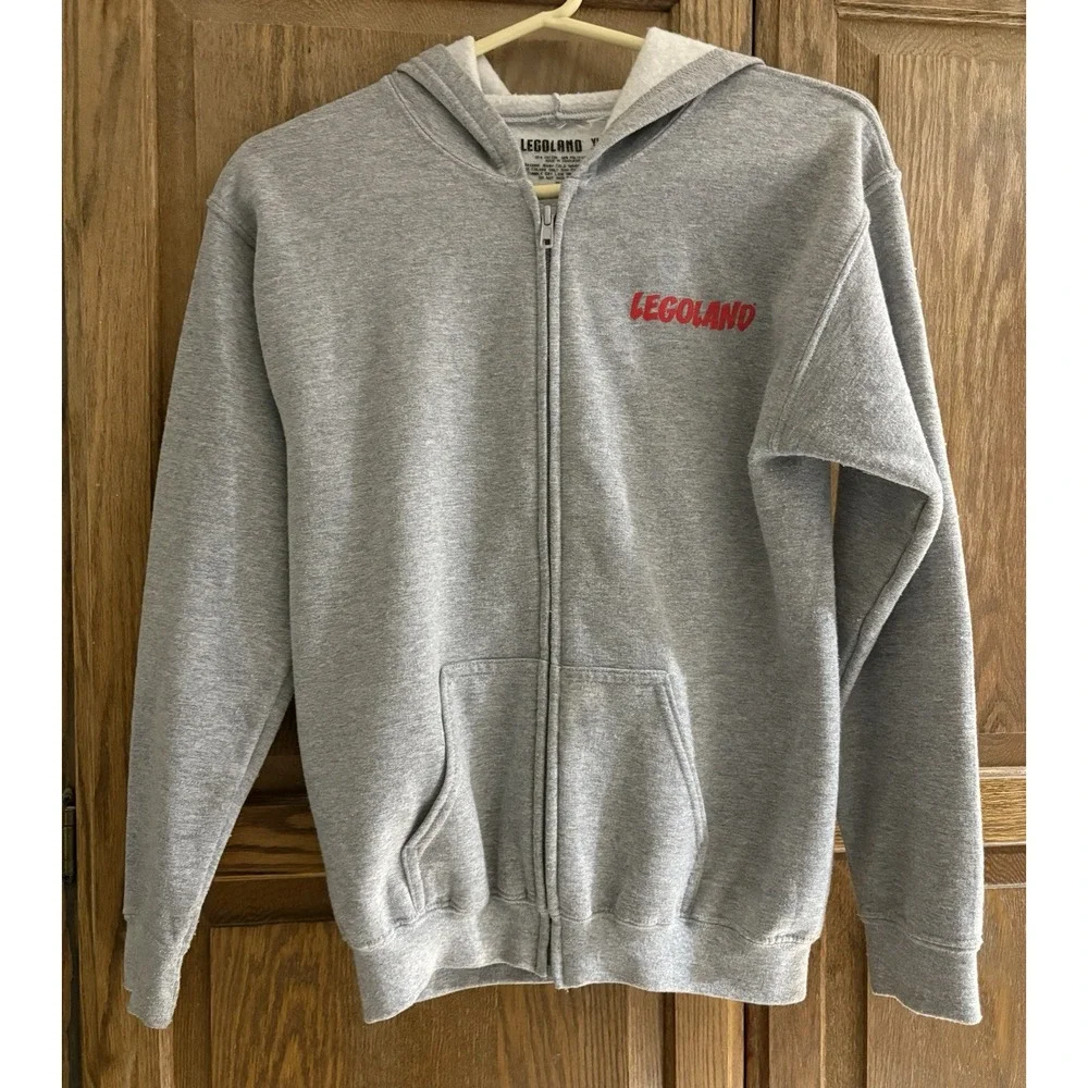 Rare LEGOland‎ Zip Up Hoodie Pockets Youth Large Unisex Driving School Jacket